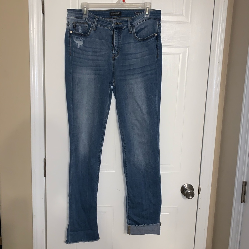 Just blue sz 11 straight fit destressed VGUC